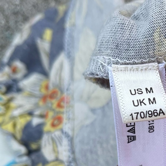 Anthropologie Daily Practice Tiered Floral Ruffle Dress medium beachy cottage - Picture 7 of 9